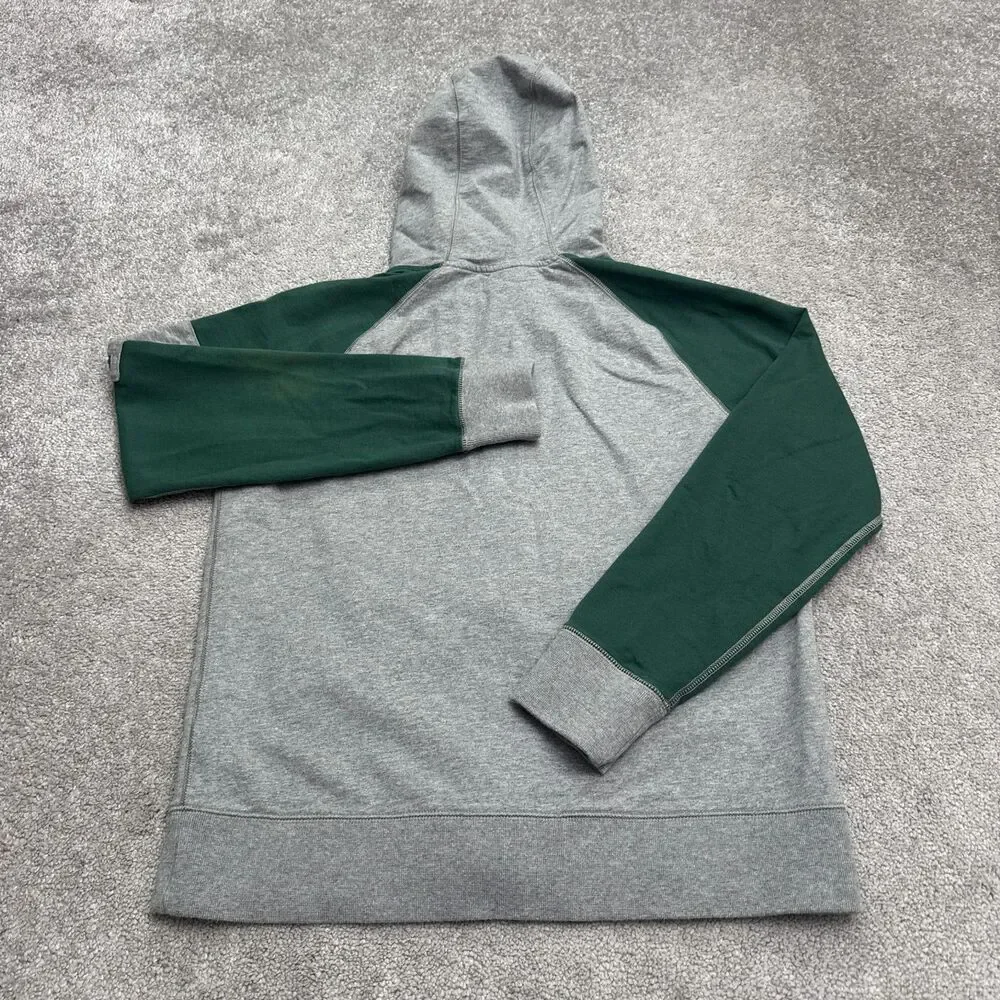Nike Oregan Duck Full Zip Hoodie Sweatshirt Mens Large Gray Green Colorblock